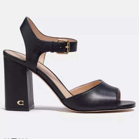 New Coach Black Marla Sandal - Picture 2 of 4